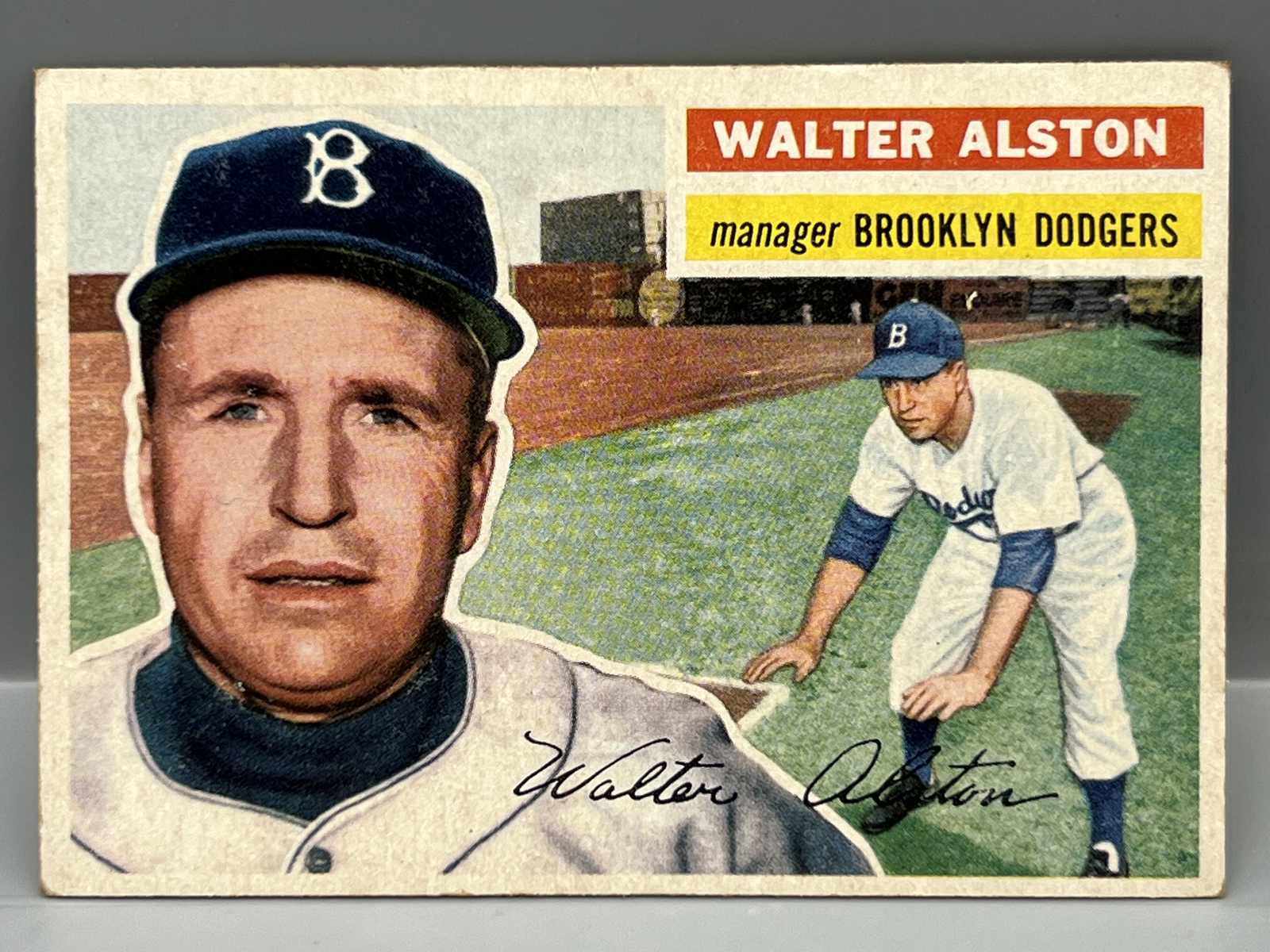 1956 Topps Walt Alston RC #8