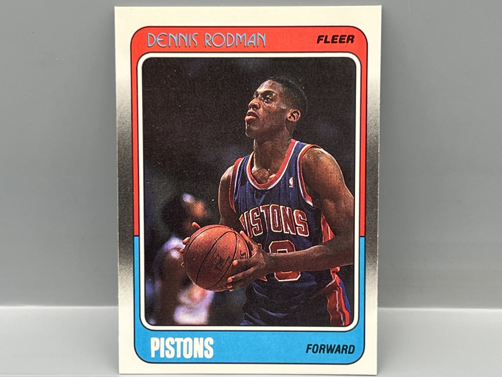 1988 Fleer Dennis Rodman RC #43