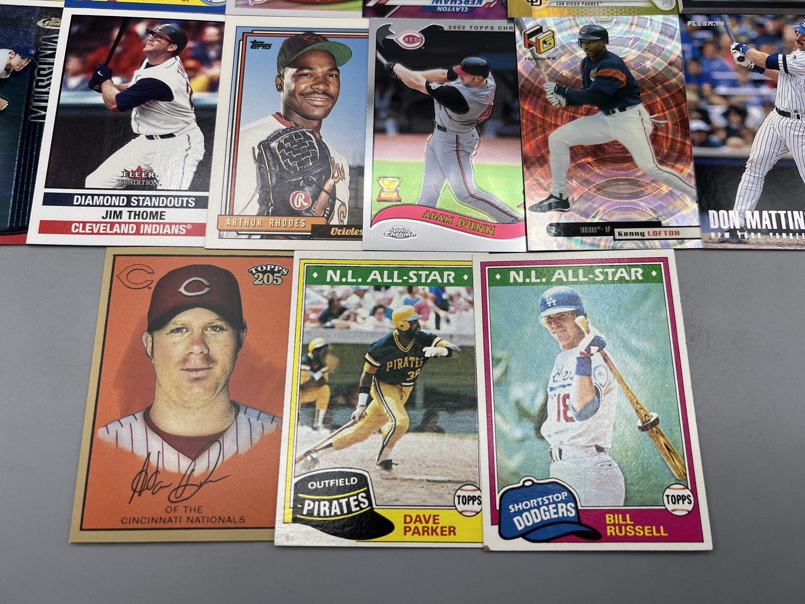 (15) Assorted Baseball Star Player Cards - Ken Griffey Jr, Alex Rodriguez, Don Mattingly