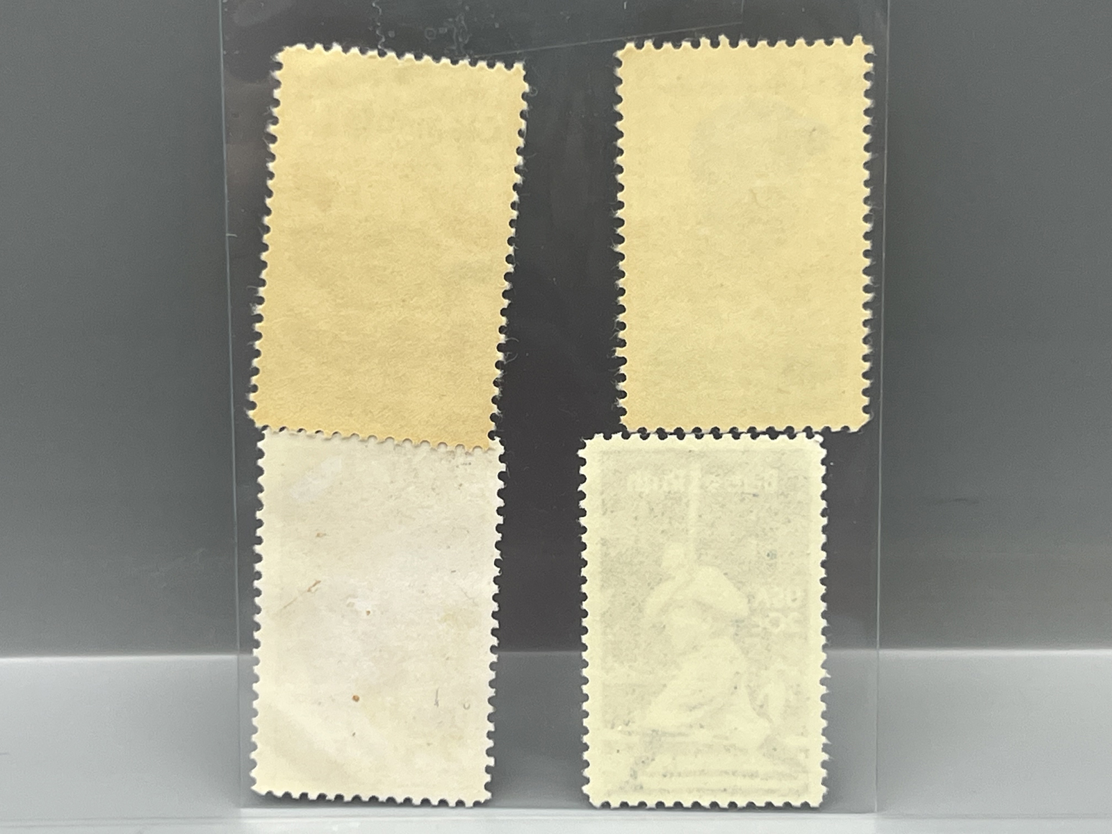 (4) Assorted Vintage Baseball Star Player Stamps - Babe Ruth, Jackie Robinson, Roberto Clemente, Lou Gehrig