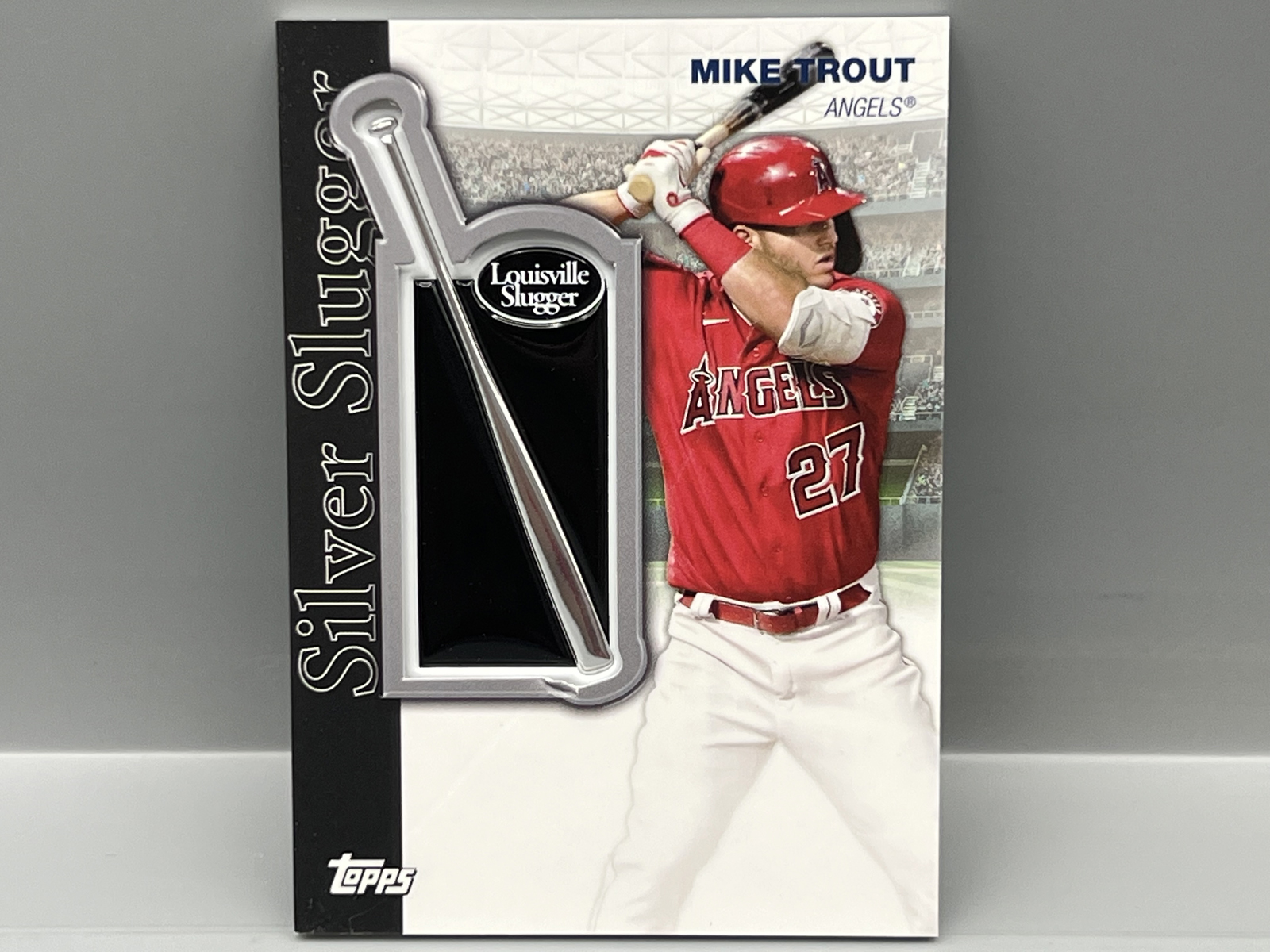 2022 Topps Series Two Mike Trout Commemorative Manufactured Silver Slugger Award #SSA-MT