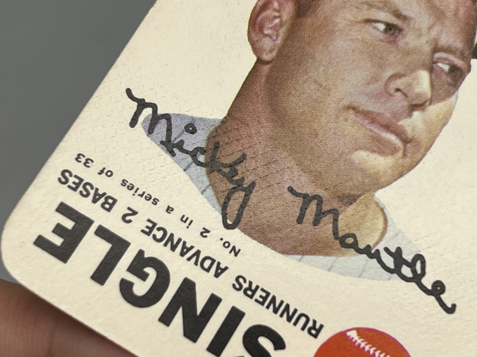 1968 Topps Game Mickey Mantle