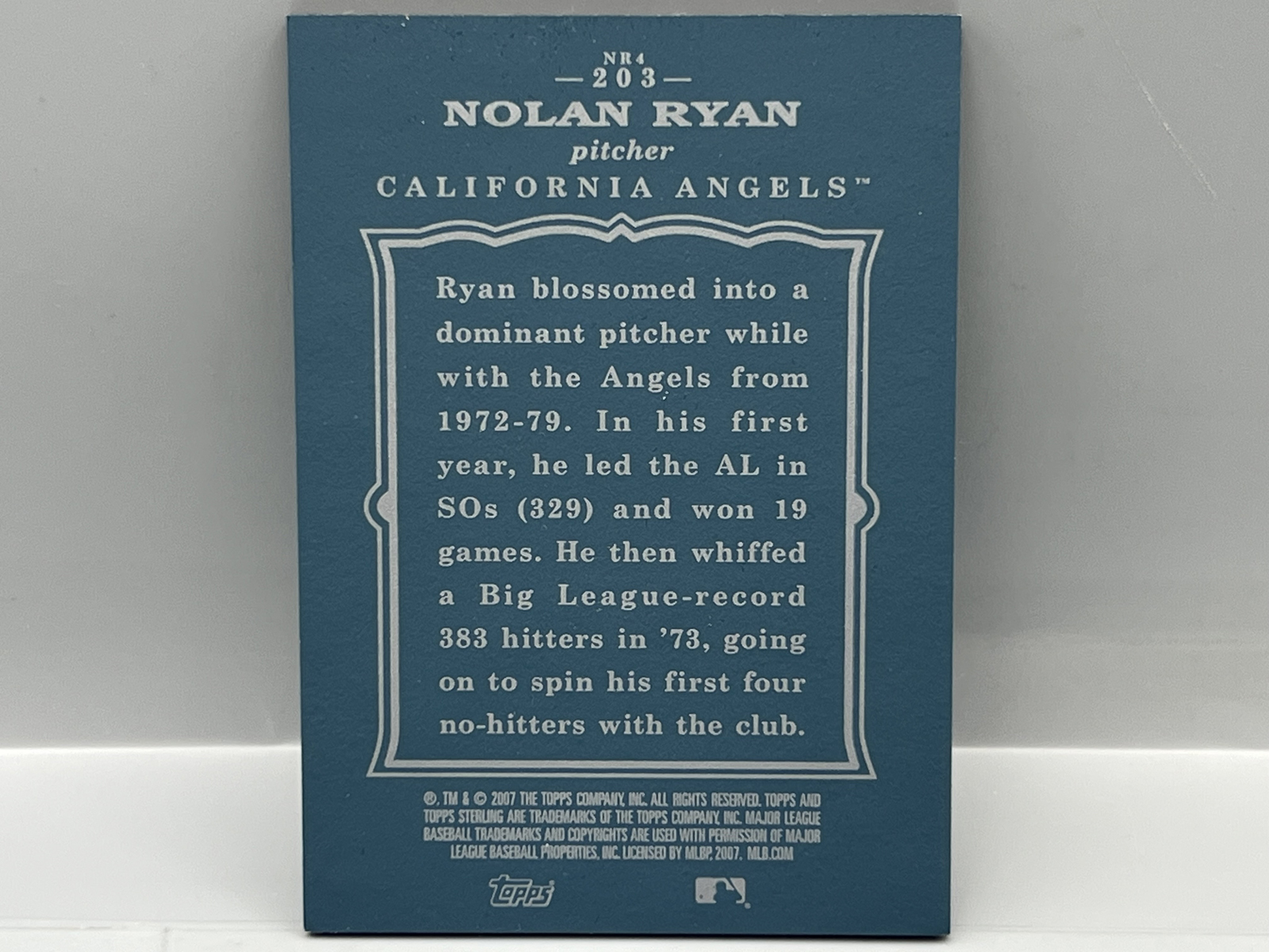 2007 Topps Sterling Nolan Ryan #/250