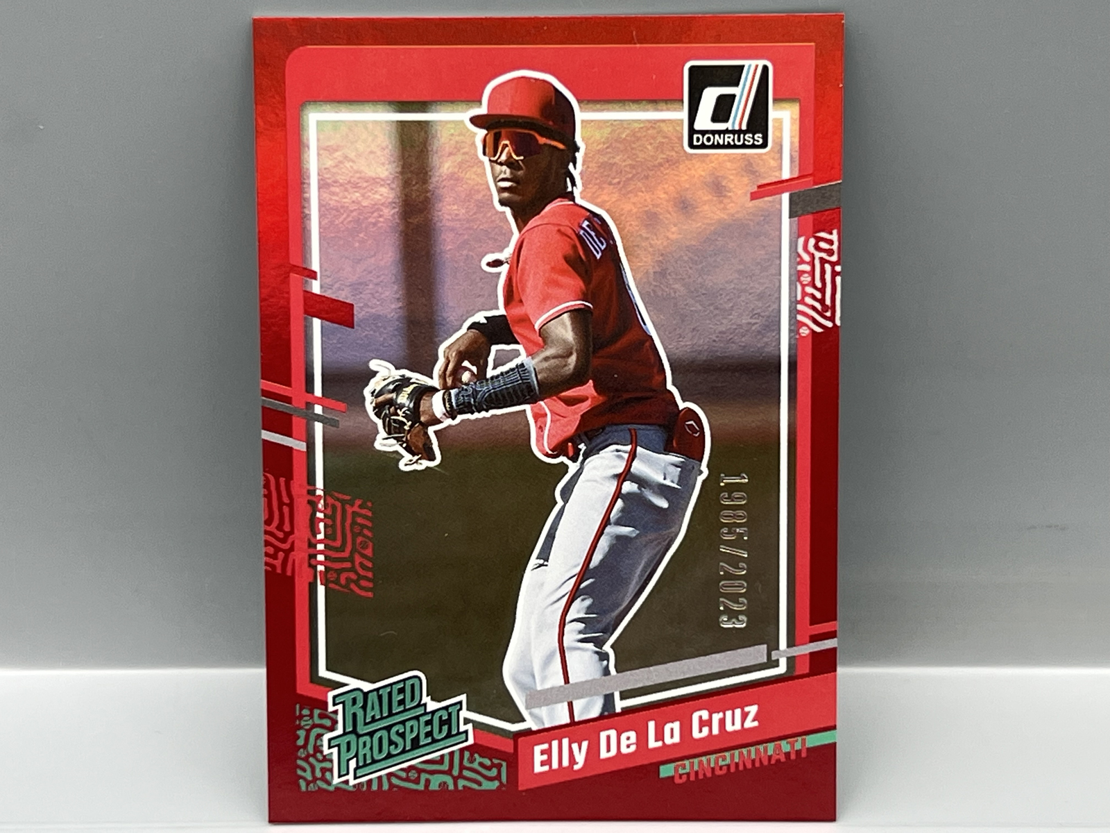 2023 Panini Donruss Elly De La Cruz Red RC #/2023
