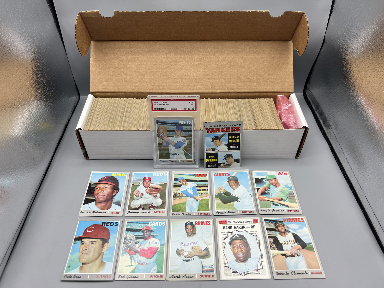 1970 Topps Baseball Complete Set W/ Thurman Munson RC - Nolan Ryan is a PSA 3 - Appears Mostly Lower To Mid Grade Condition W/ Some Exceptio
