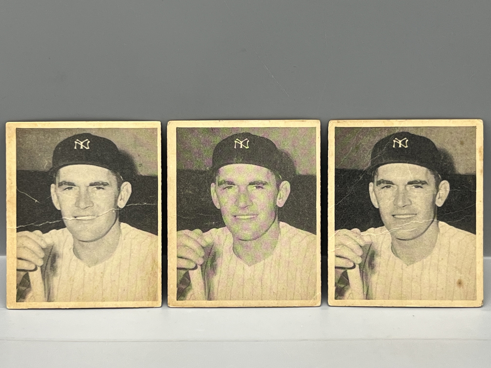 (3) 1948 Bowman Johnny Lindell RCs #11