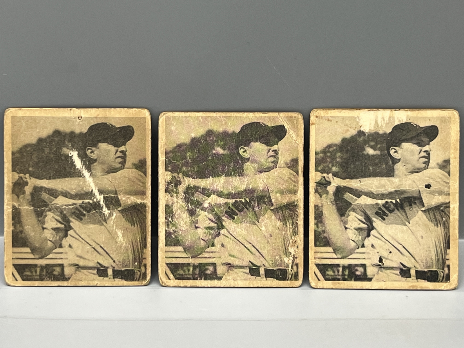 (3) 1948 Bowman Tommy Henrich #19