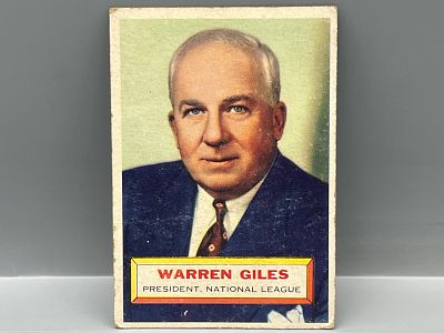 1956 Topps Warren Giles #2