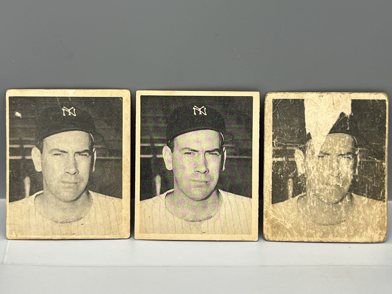 (3) 1948 Bowman Floyd (Bill) Bevins SP RCs #22