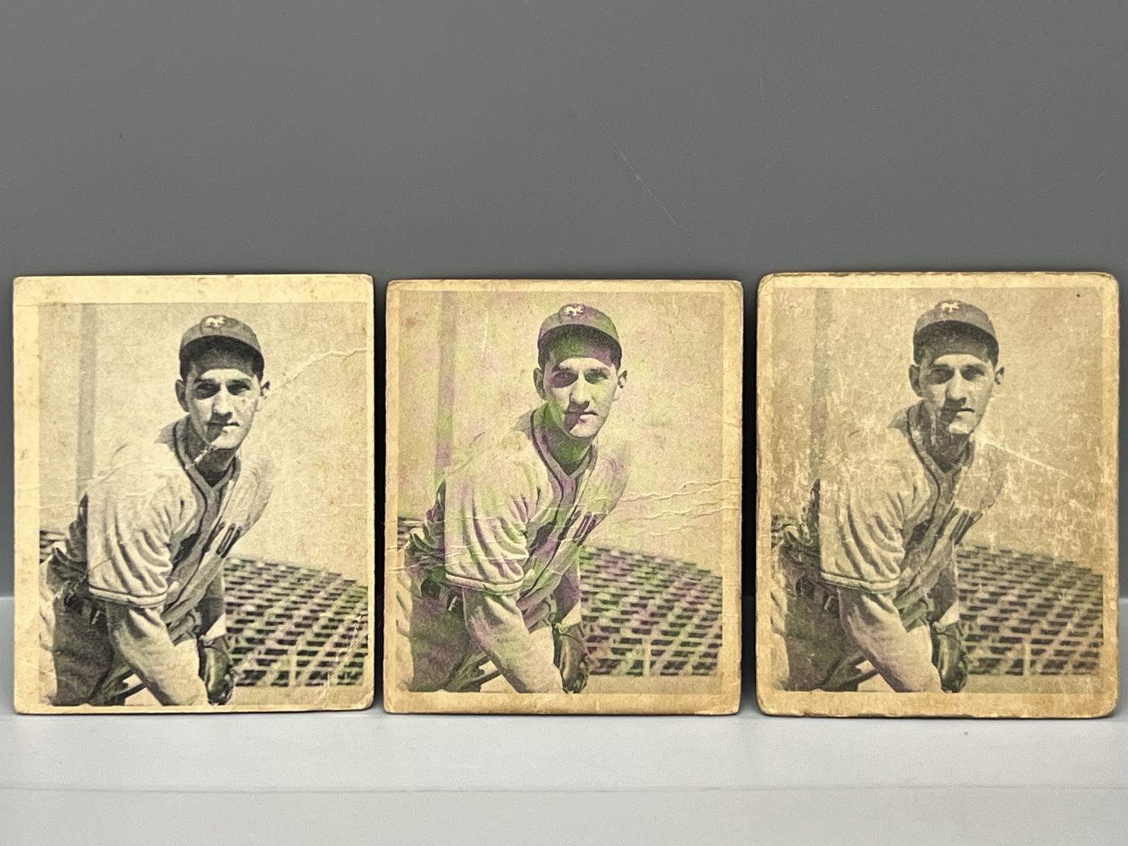 (3) 1948 Bowman Larry Jansen RCs #23