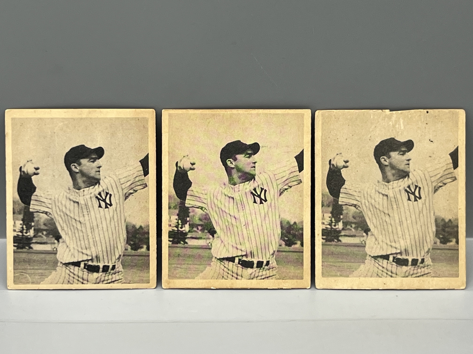 (3) 1948 Bowman Billy Johnson RCs #33