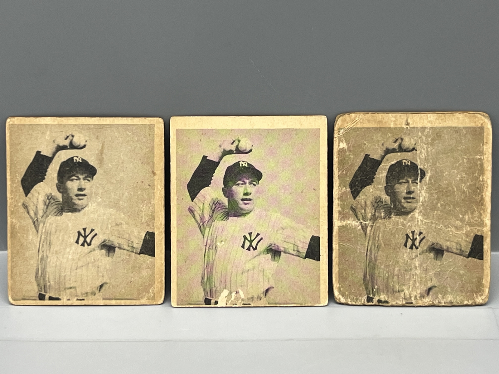 (3) 1948 Bowman George Stirnweiss RCs #35