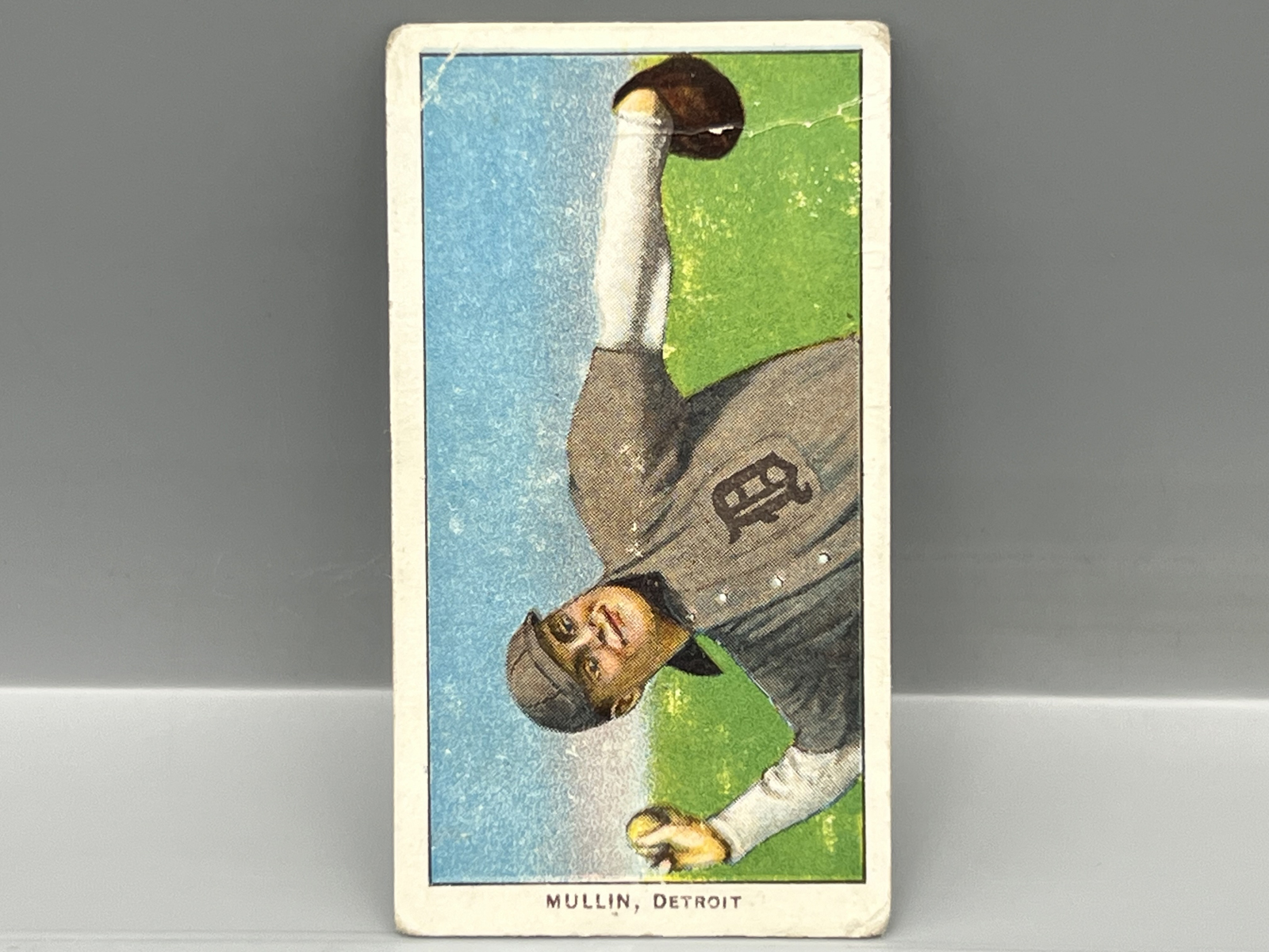 1909-11 T206 George Mullin Horizontal Sweet Caporal Back