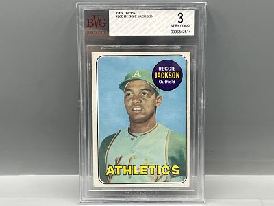 1969 Topps Reggie Jackson RC #260 BVG VG 3