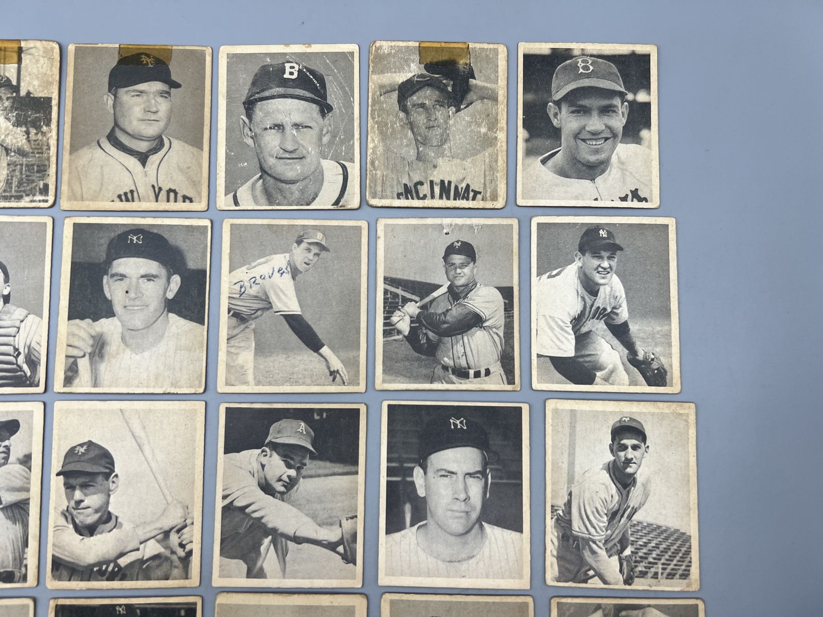 (29 Card) 1948 Bowman Baseball Partial Set W/ Enos Slaughter RC, Ralph Kiner RC, Johnny Mize RC, SPs, & More - Most Cards Appear To Be Lower