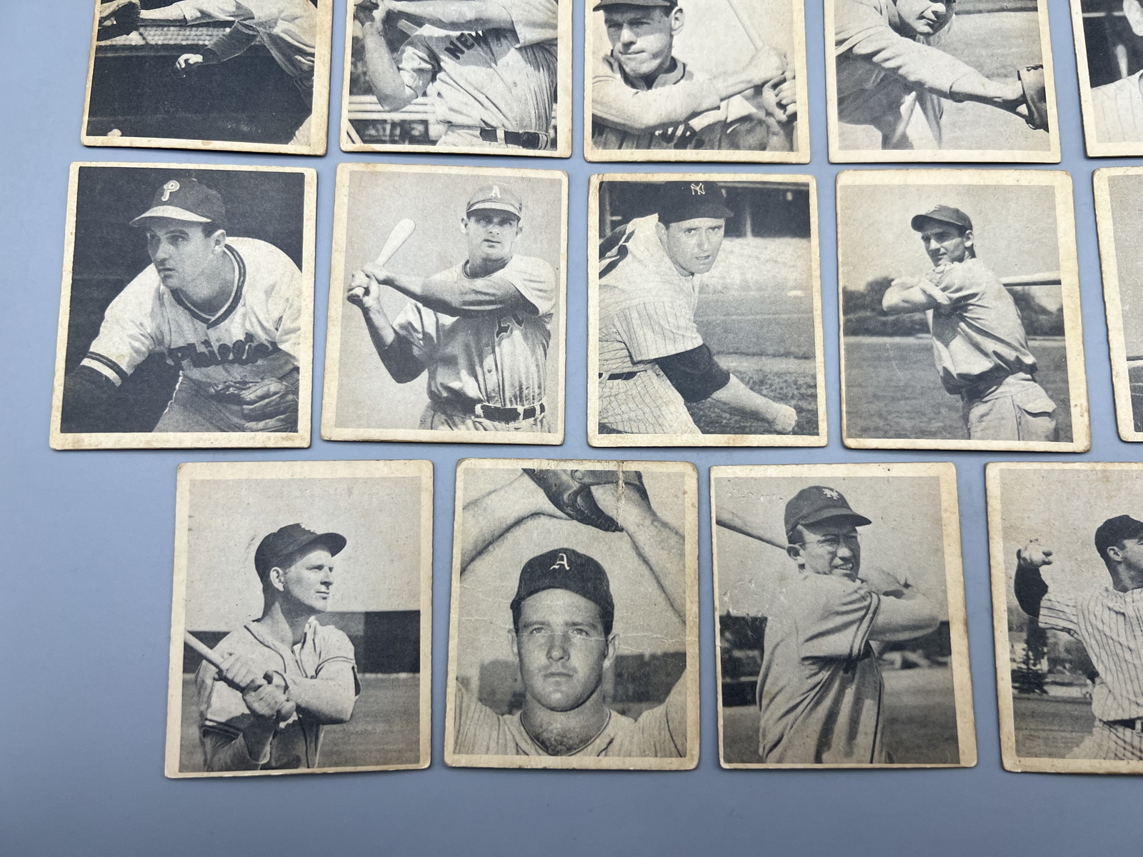 (29 Card) 1948 Bowman Baseball Partial Set W/ Enos Slaughter RC, Ralph Kiner RC, Johnny Mize RC, SPs, & More - Most Cards Appear To Be Lower