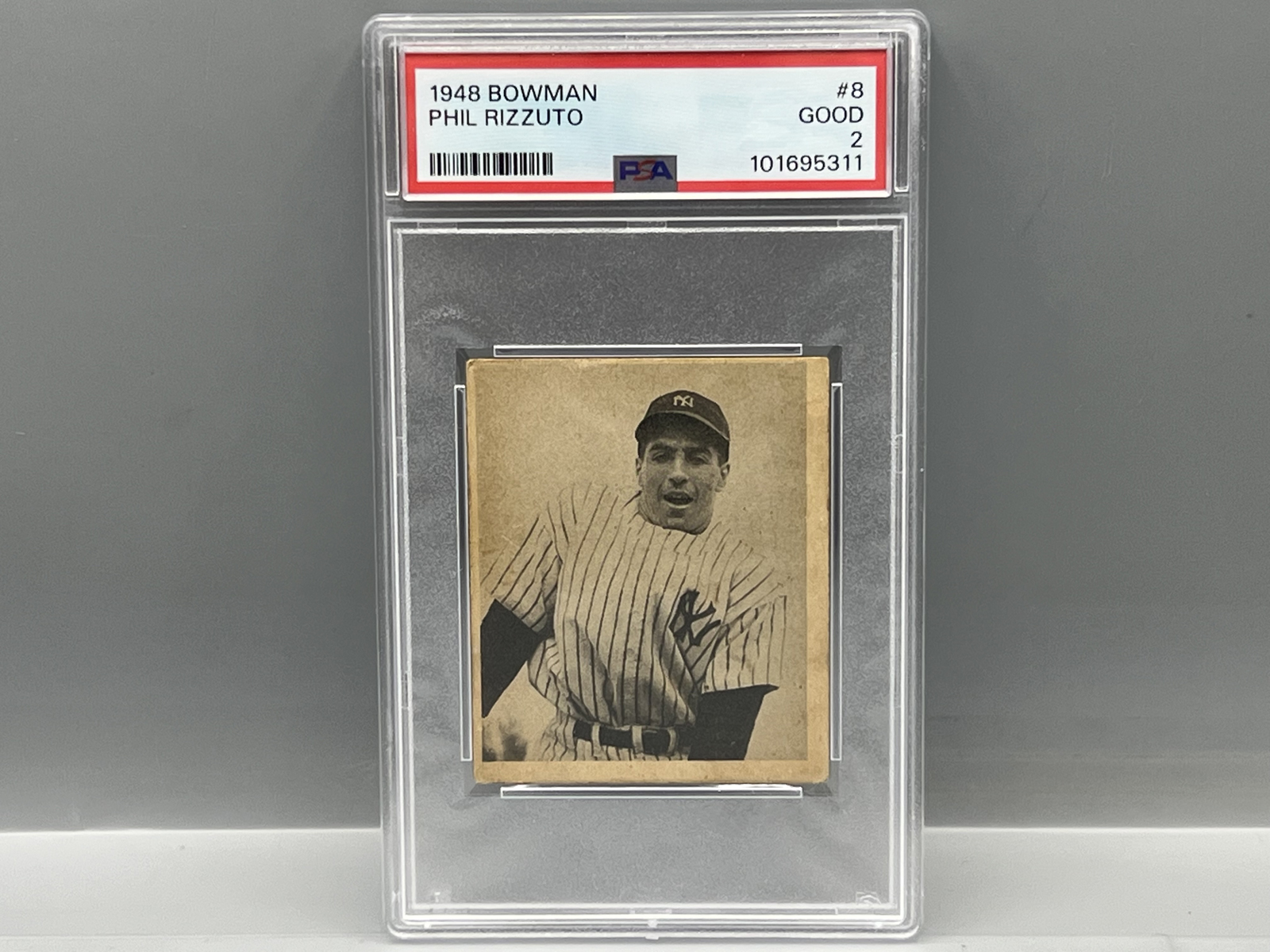 1948 Bowman Phil Rizzuto SP RC #8 PSA GD 2
