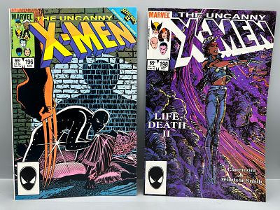 Marvel The Uncanny X-Men #196 and 198