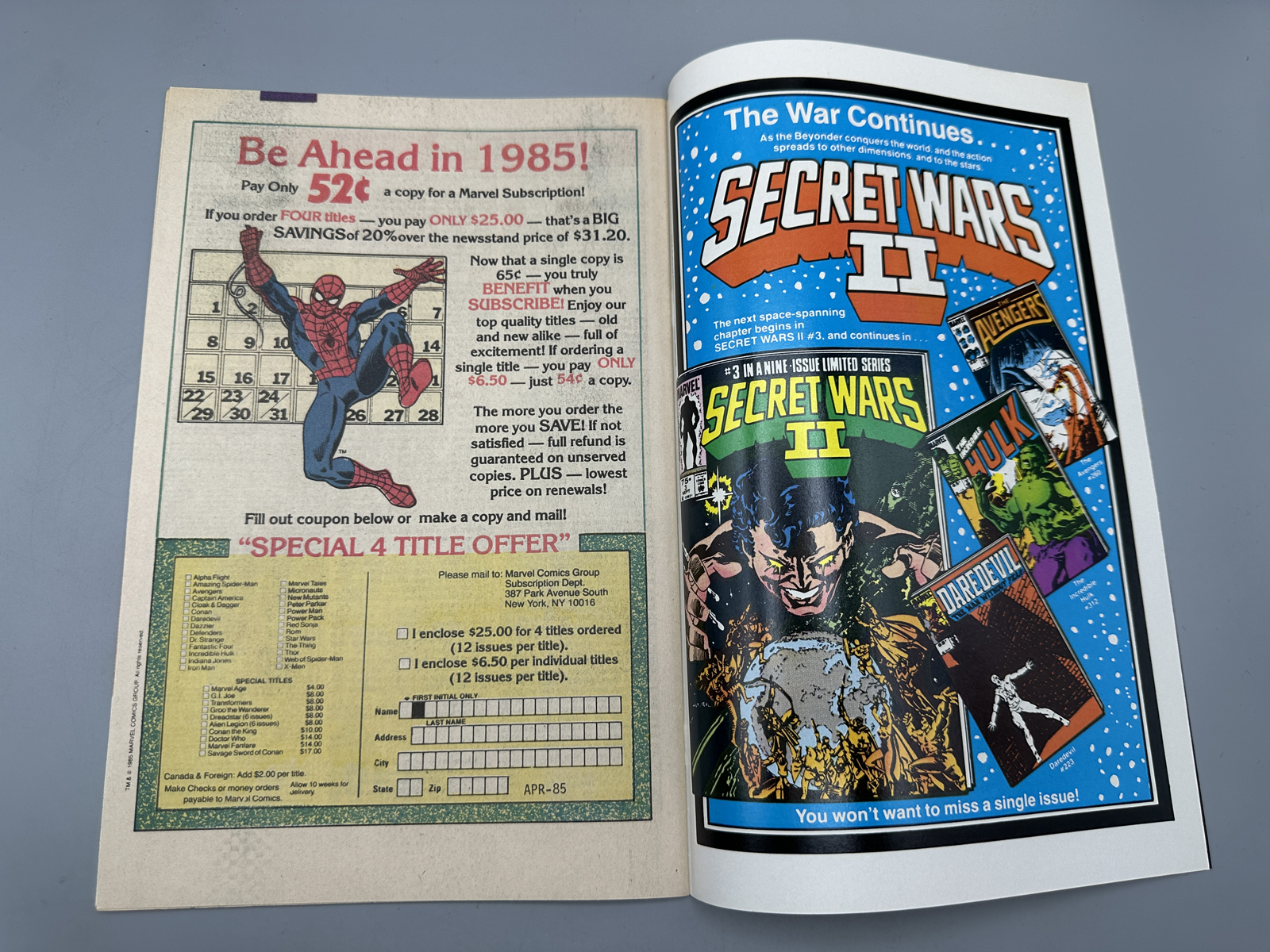 Marvel The Uncanny X-Men #196 and 198