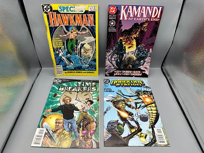 DC Comics Lot of 4 Comics including Hawkman Special #1 (1986), Kamandi: At Earth's End #1 