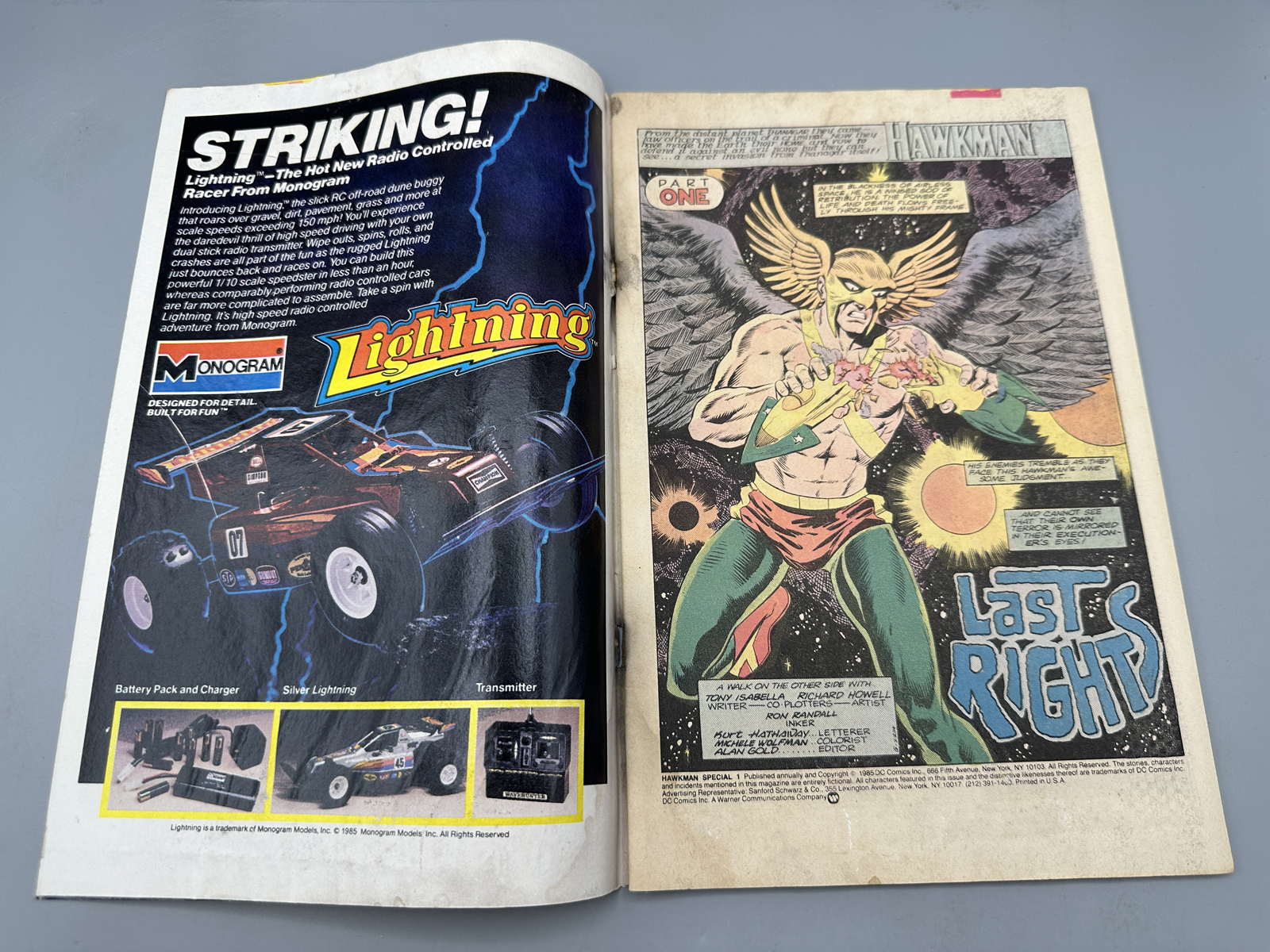 DC Comics Lot of 4 Comics including Hawkman Special #1 (1986), Kamandi: At Earth's End #1 (1993), Time Breakers #2 (1997), and Hardcore Stat