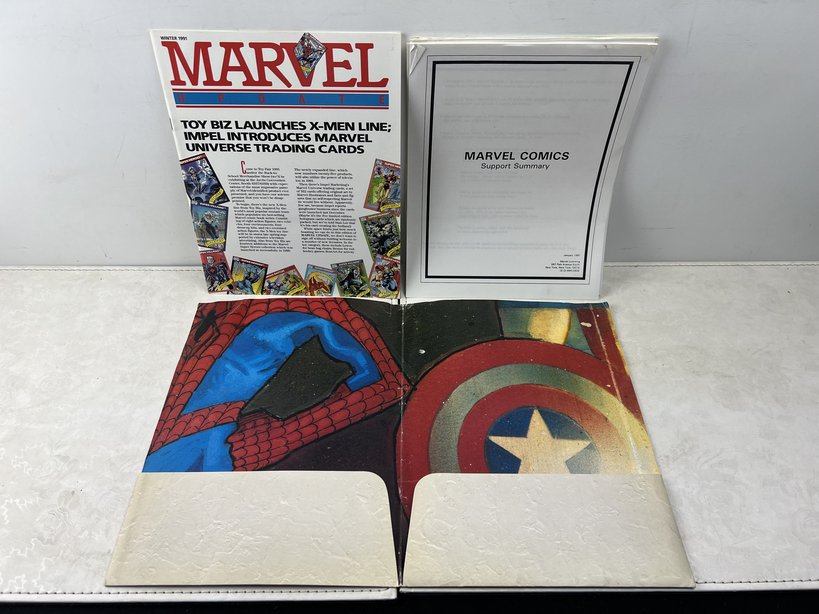 1991 Marvel Comics Promotional Licensing Press Kit with Bill Sienkiewicz Art