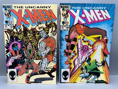 Marvel The Uncanny X-Men #192 and 194