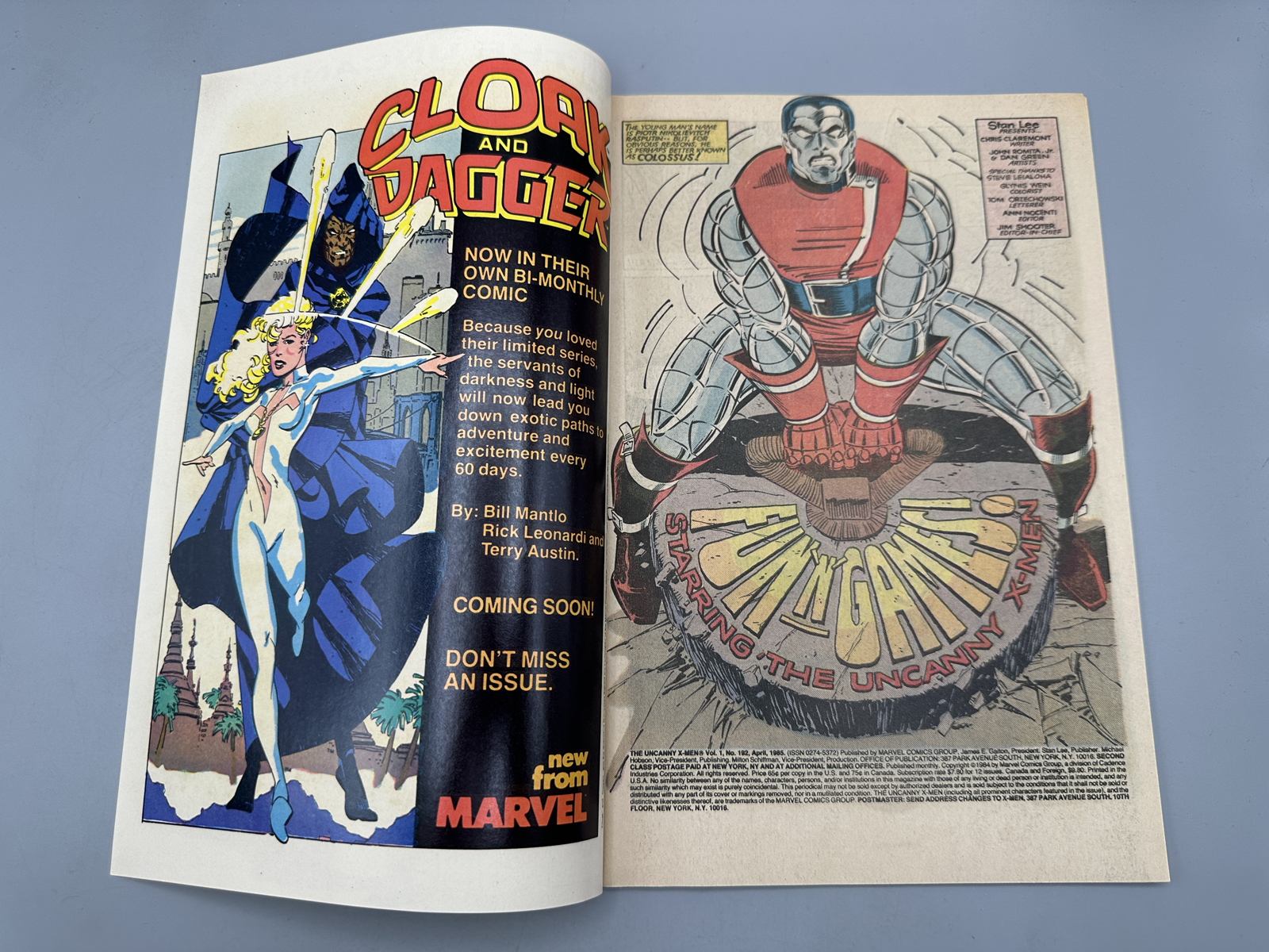 Marvel The Uncanny X-Men #192 and 194