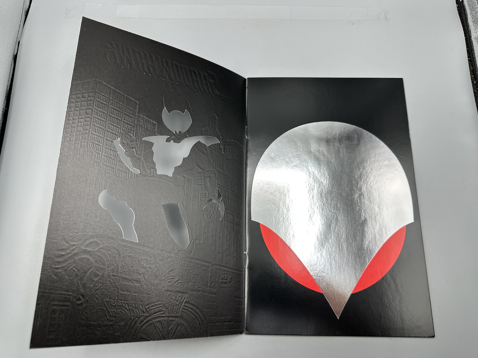 Image Comics Shadowhawk II #1 and #2 (1993) - #1 Black embossed die-cut variant - #2 Features fold-out splash page - Jim Valentino art