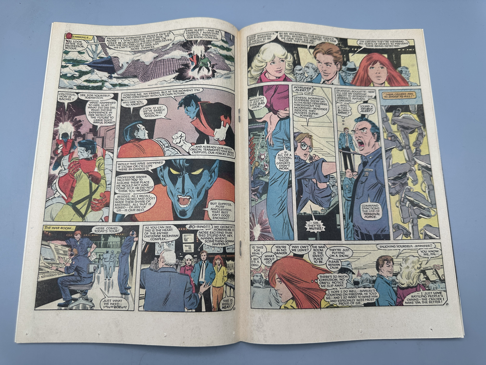 Marvel The Uncanny X-Men #193 (May 1985) - First appearance of Warpath in costume and Firestar in Marvel continuity