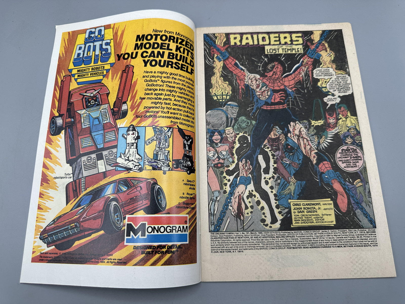Marvel The Uncanny X-Men #191 - March 1985 Newsstand Edition - 1st app of Nimrod