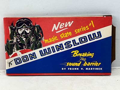 1953 Don Winslow Magic Slate Activity Book Series 1 Breaking the Sound Barrier The Strathmore Co