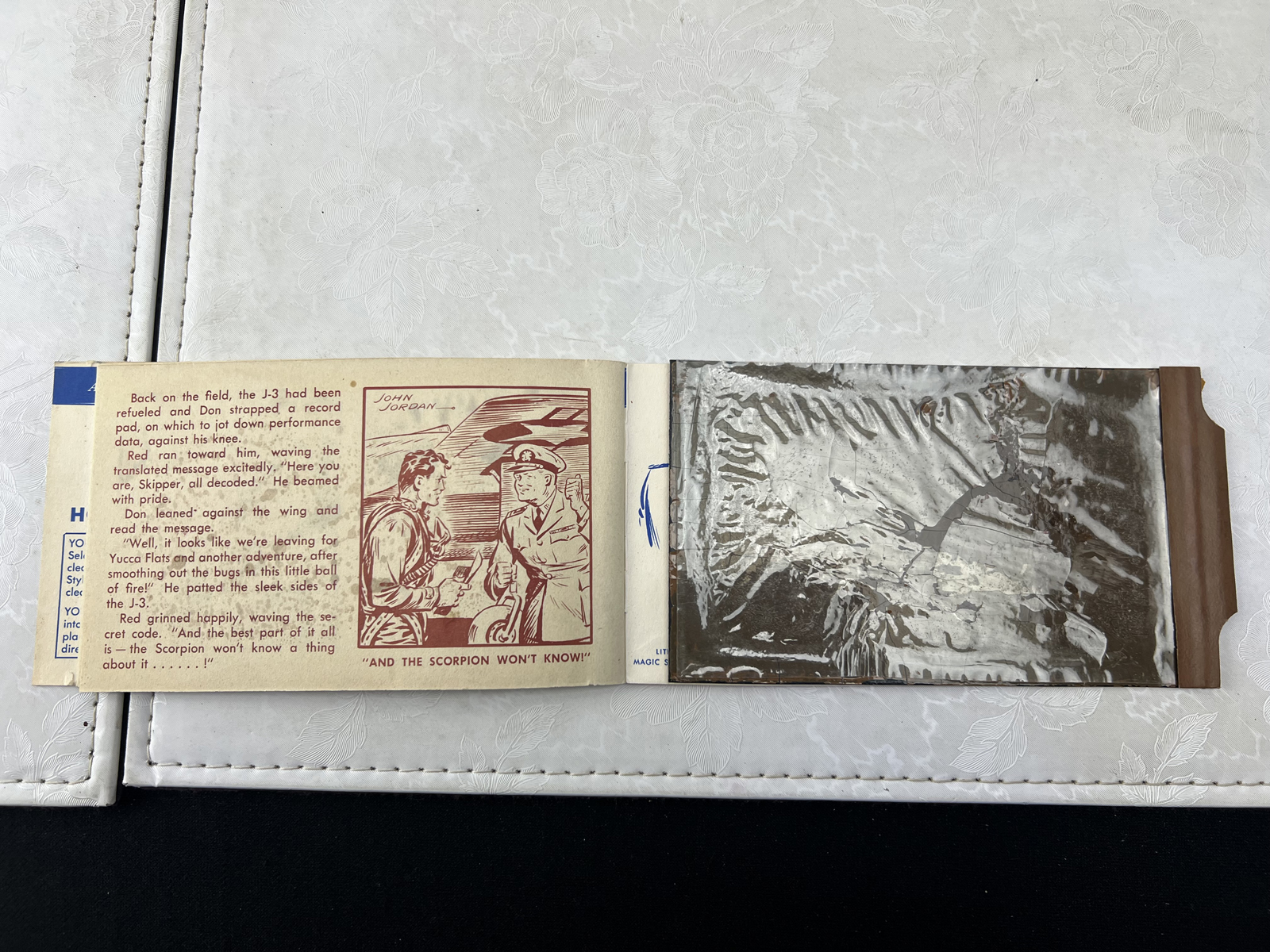 1953 Don Winslow Magic Slate Activity Book Series 1 Breaking the Sound Barrier The Strathmore Co