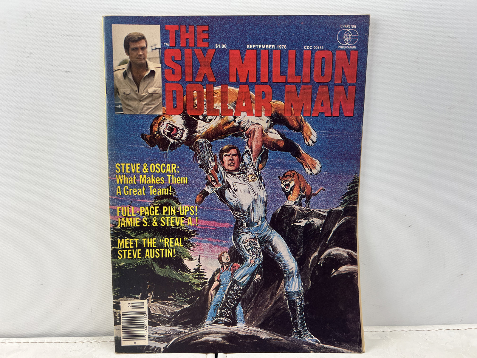 Charlton Comics The Six Million Dollar Man Magazine #3 September 1976