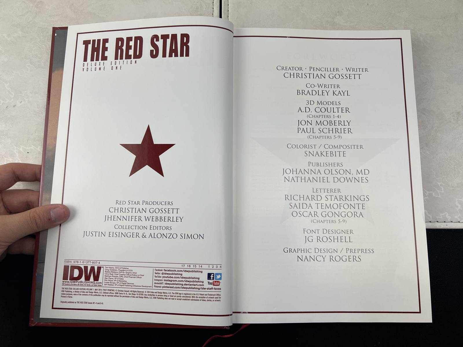 IDW The Red Star Deluxe Edition Volume 1 First Printing 2014