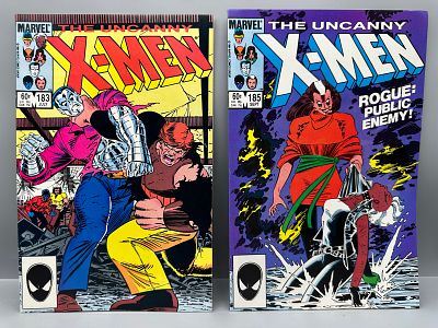Marvel The Uncanny X-Men Comic Books #183 and 185