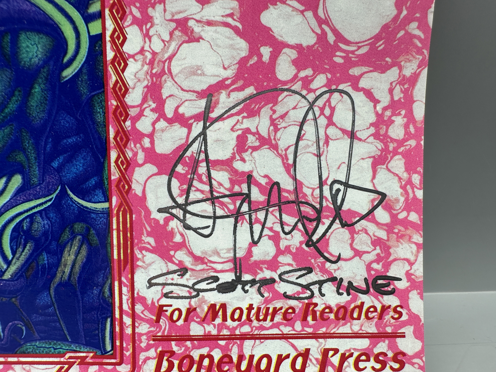 Boneyard Press Darkseed and Other Defamations #1 (1993) - hand-signed by artist Scott Stine - 2nd signature, possible writer Andrew Wahl