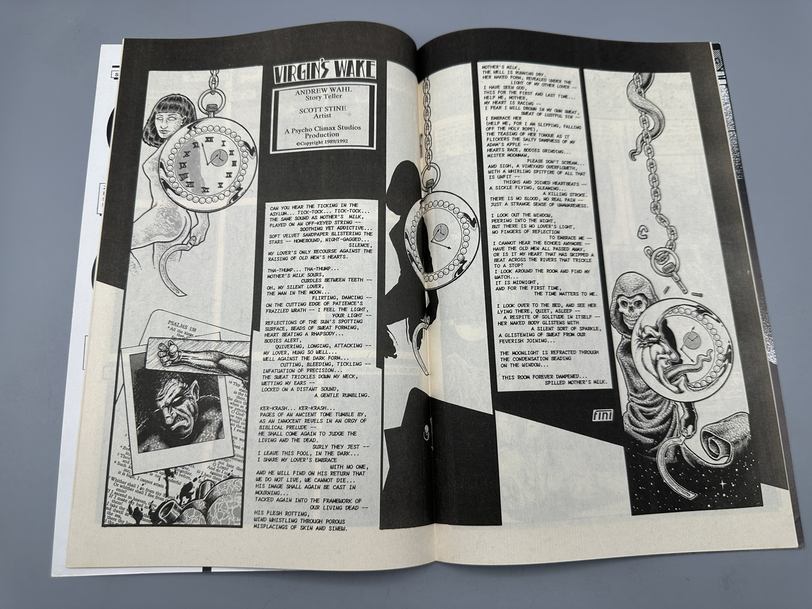 Boneyard Press Darkseed and Other Defamations #1 (1993) - hand-signed by artist Scott Stine - 2nd signature, possible writer Andrew Wahl