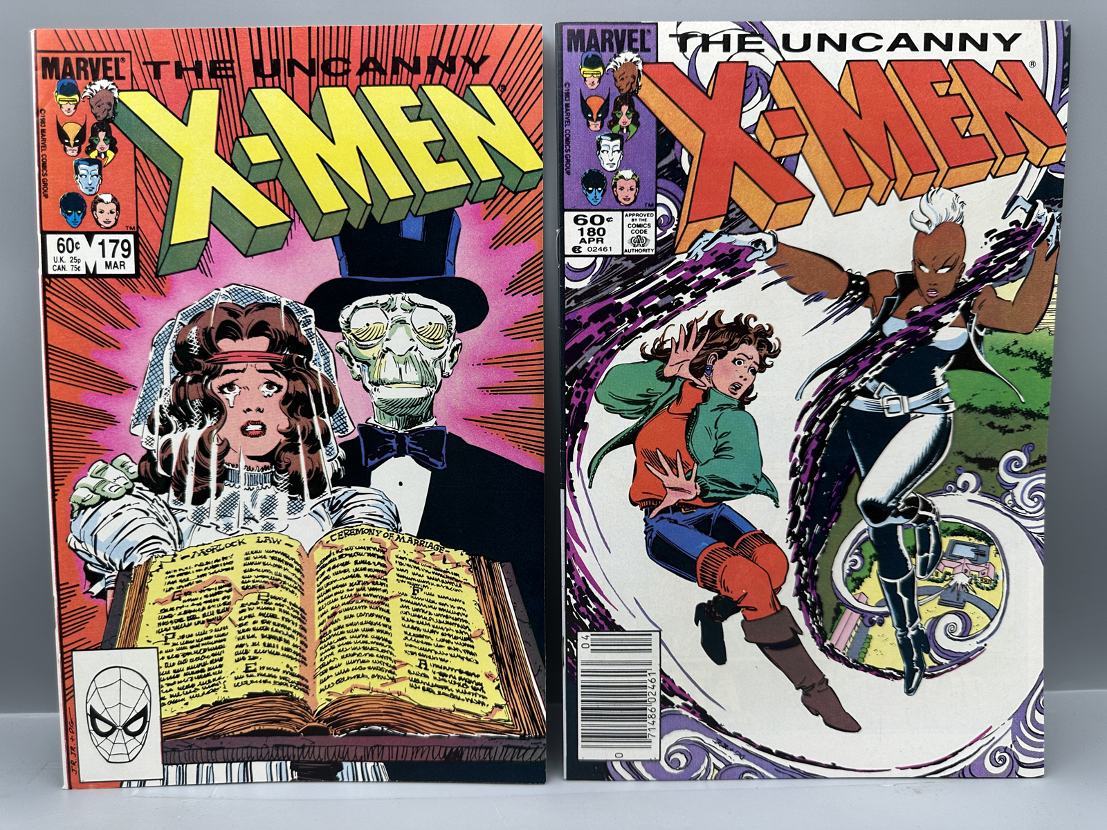 Marvel The Uncanny X-Men #179 and #180, March-April 1984