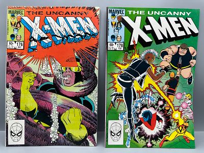 Marvel The Uncanny X-Men Comic Books #176 and 178