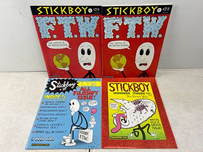 1988-89 Fantagraphics Books - Stickboy Lot of 4