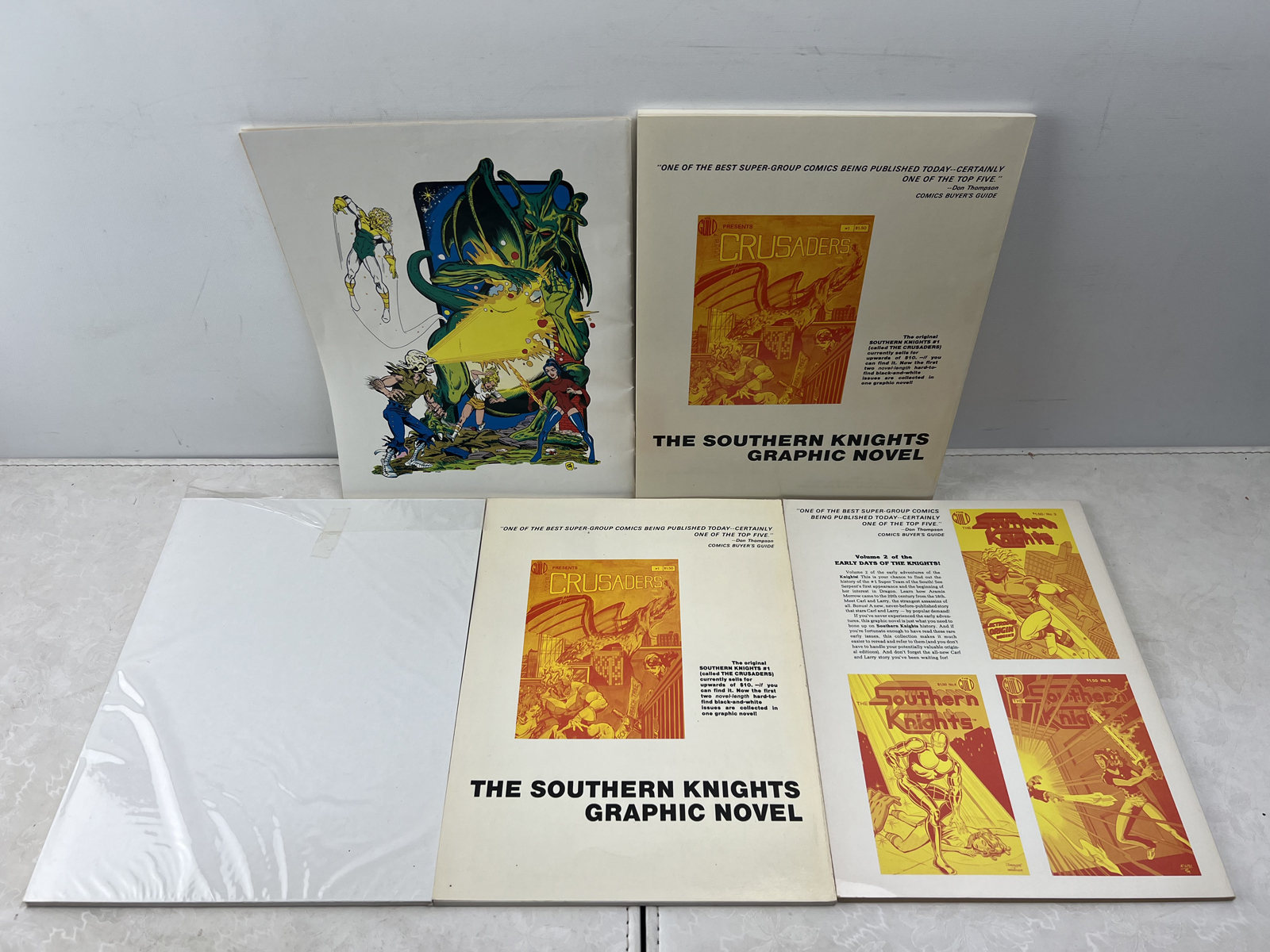 The Guild and Comics Interview Publications Southern Knights Comic Books and Graphic Novels Lot of 5 - c. 1983-1988