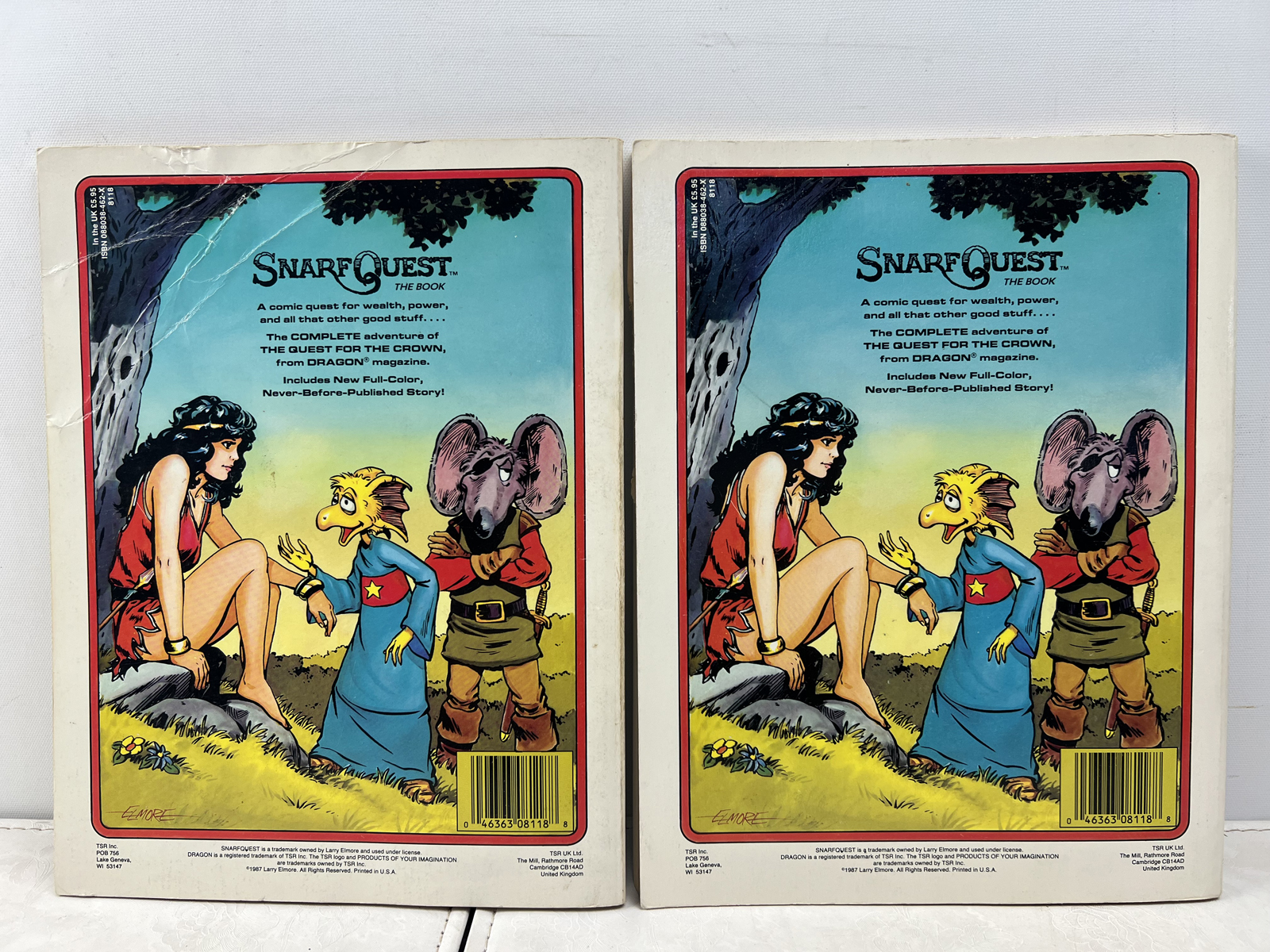 1987 TSR SnarfQuest: The Book Lot of 2 - First Printing