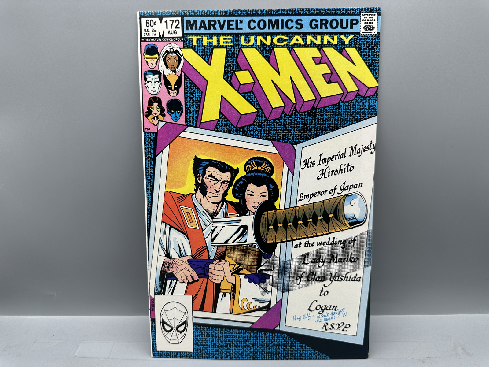 Marvel The Uncanny X-Men #172 August 1983 - Wolverine & Mariko engagement