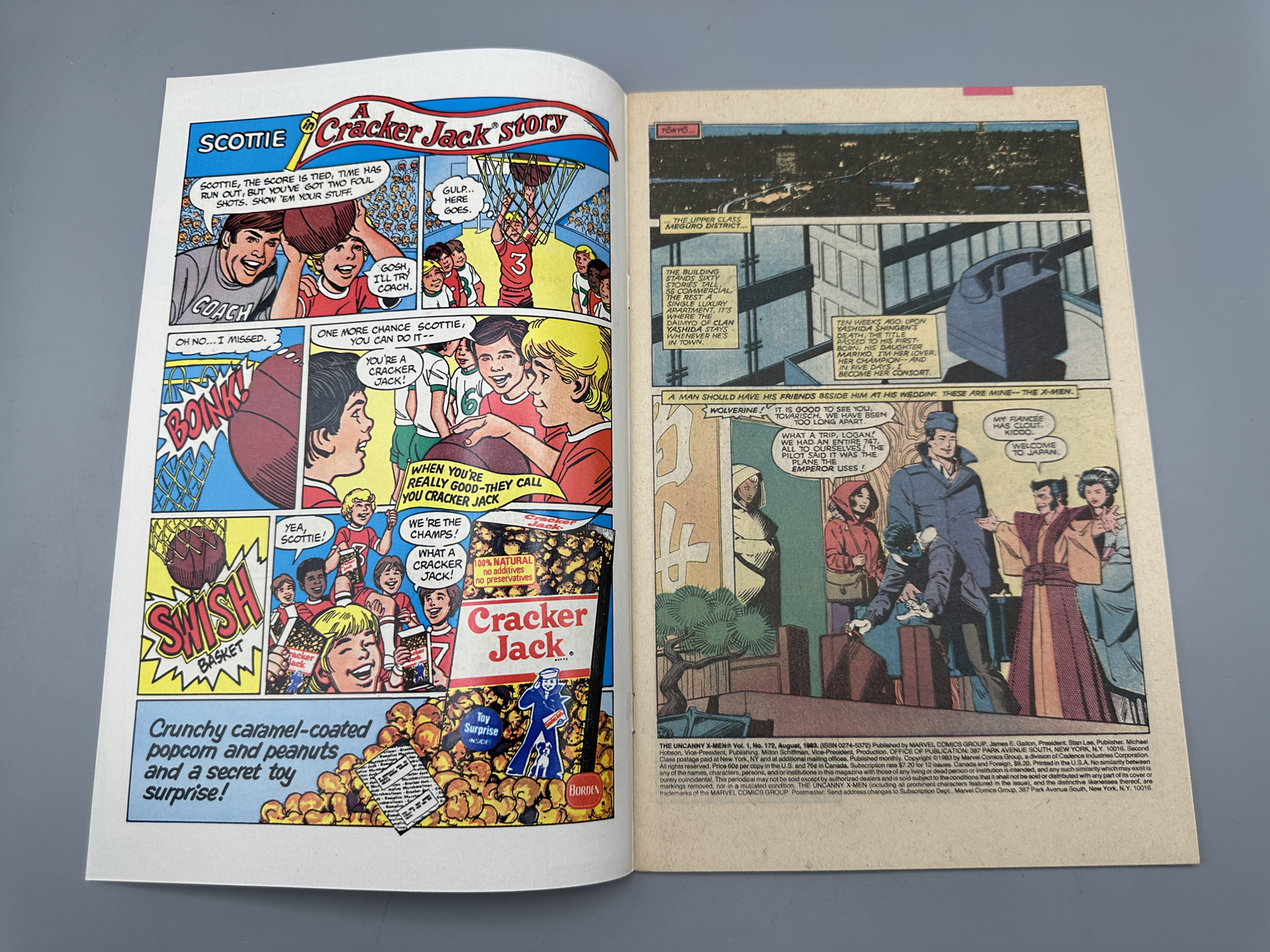 Marvel The Uncanny X-Men #172 August 1983 - Wolverine & Mariko engagement