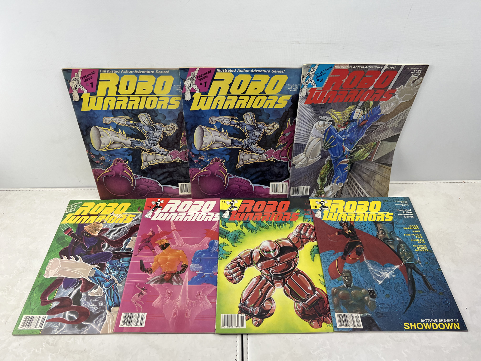 1988 Kabuki Publications Robo Warriors Comic Magazines Lot of 7