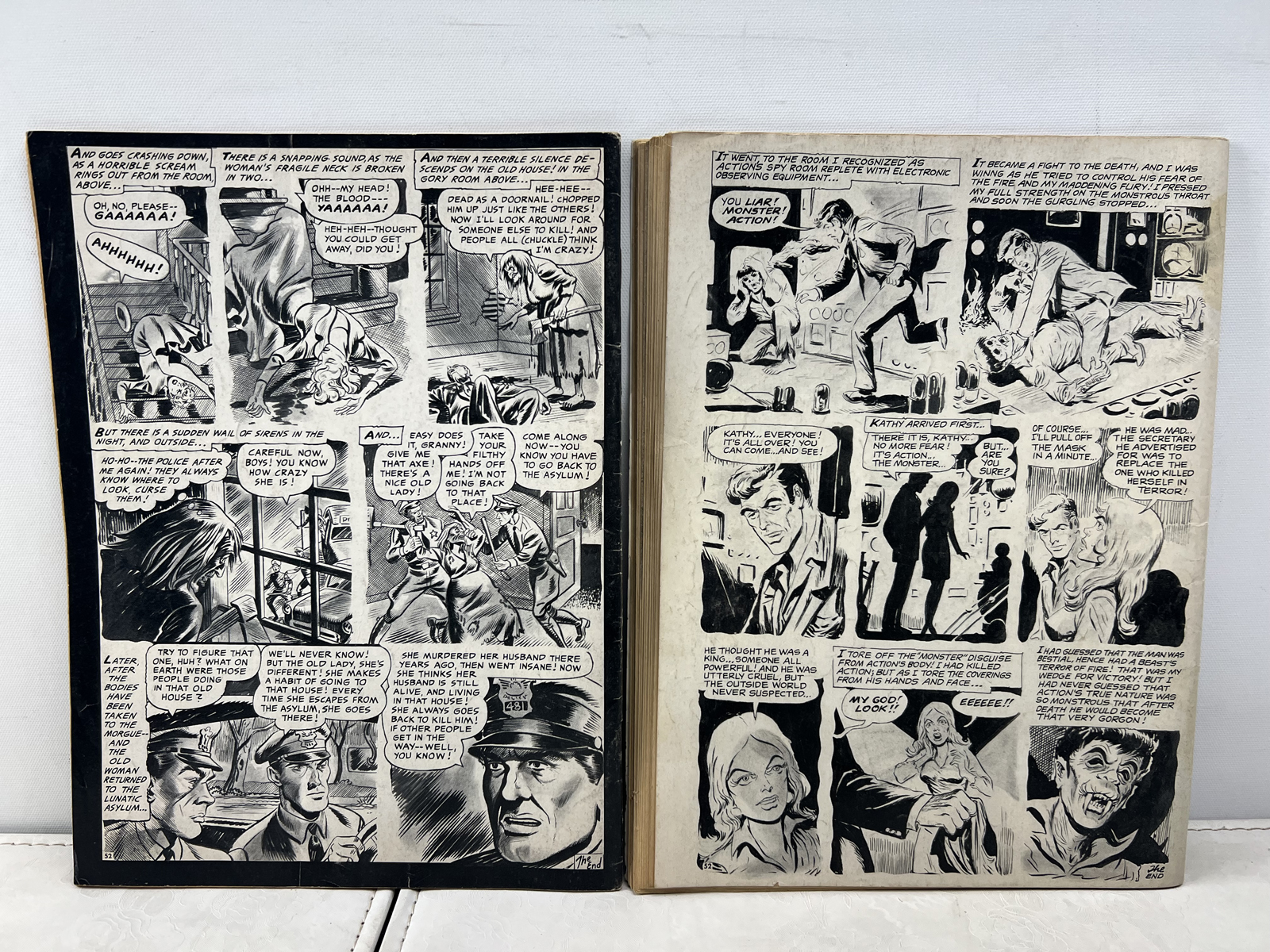 1971, 1973 Eeerie Publications Tales from the Tomb Horror Comic Magazines - Vol 3 #4, Vol 5 #2