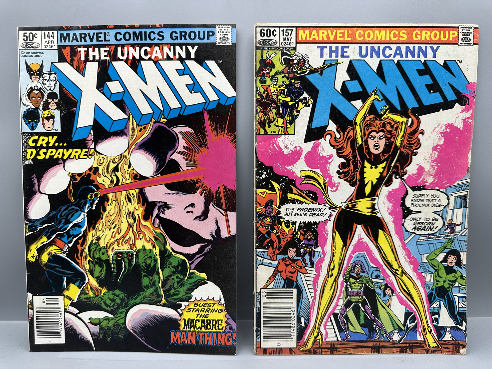 Marvel The Uncanny X-Men Comic Books #144 and 157