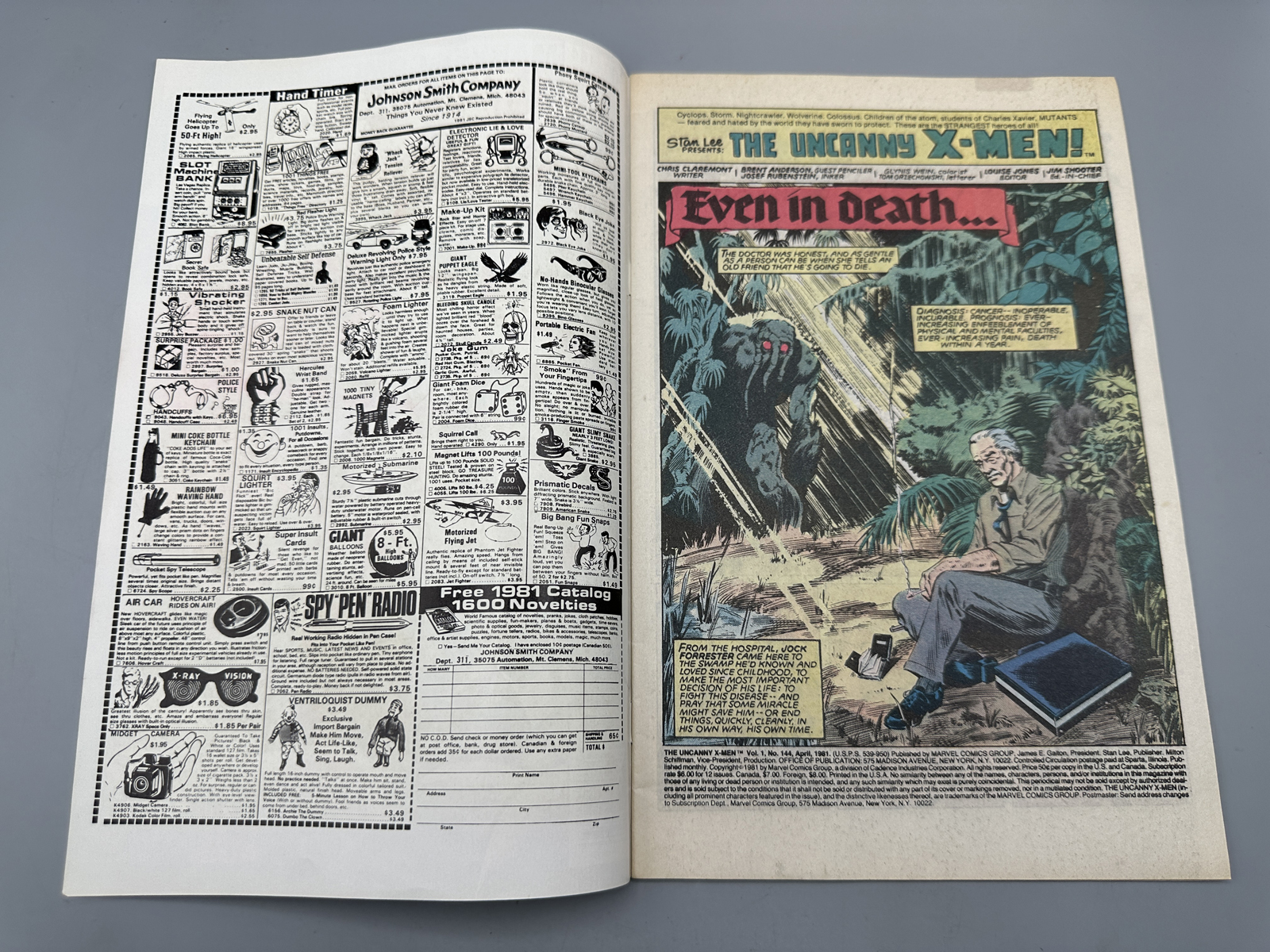 Marvel The Uncanny X-Men Comic Books #144 and 157