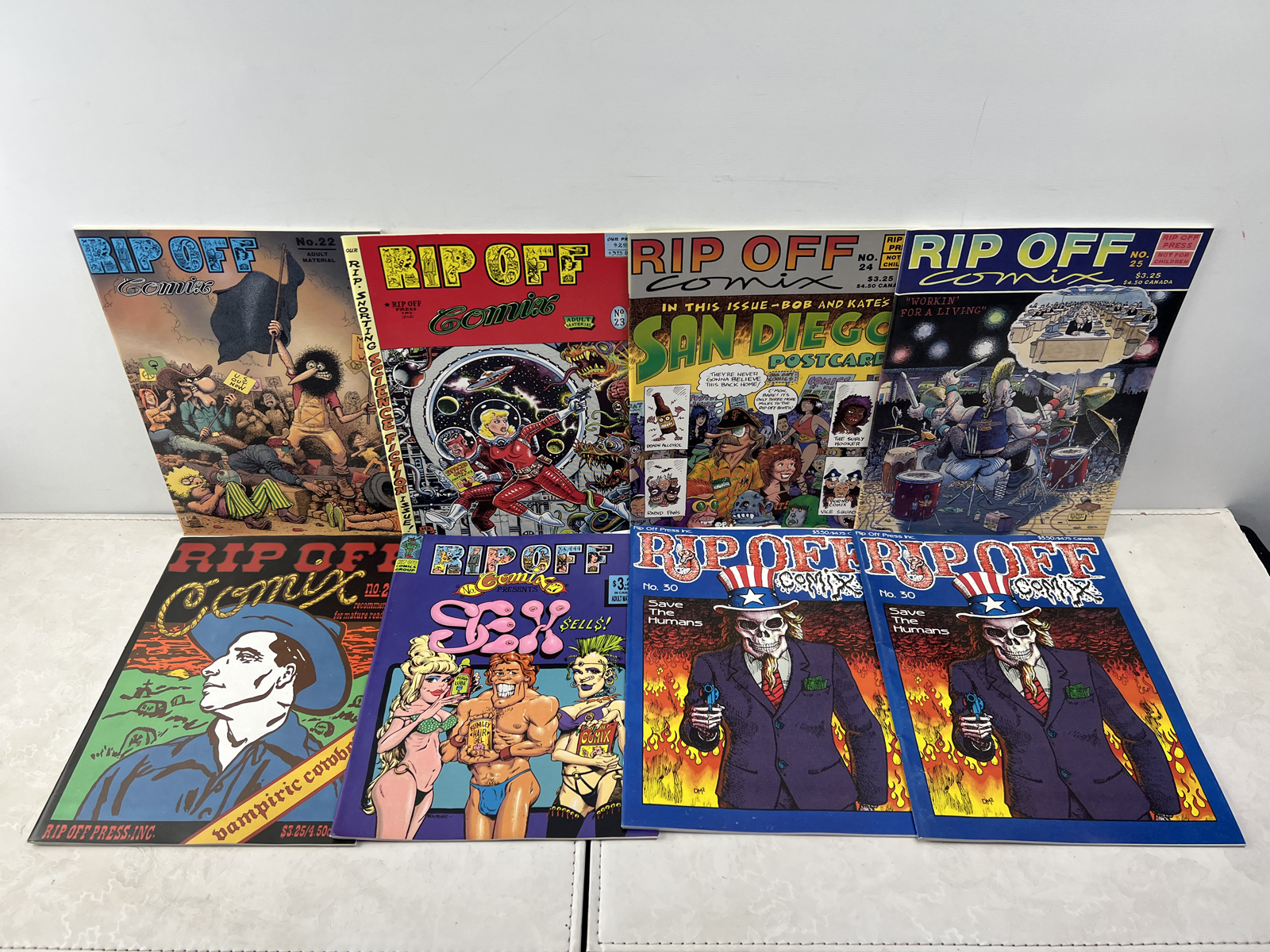 Rip Off Comix Underground Anthology Comic Books Lot of 8